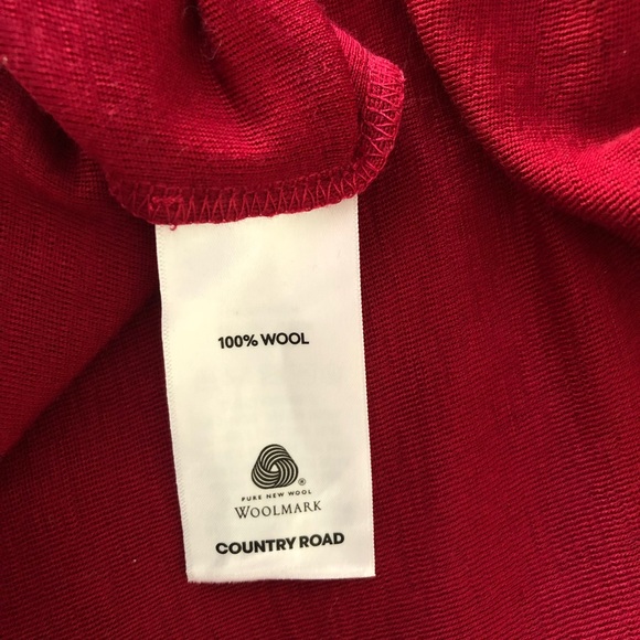 Country Road 100% Wool Long Sleeved Top - Picture 4 of 4